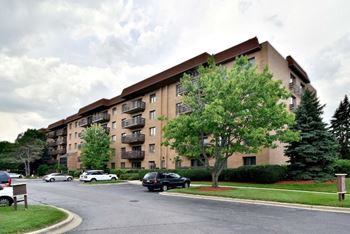 Mid-rise building with elevators